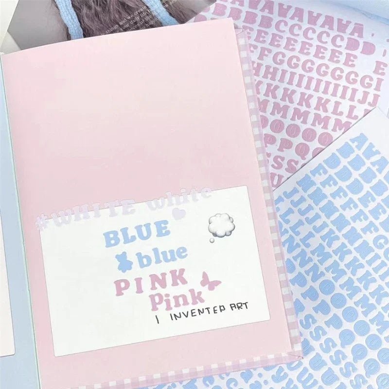 3pcs/set Korean Letter Scrapbook Sticker Set | DIY Decor for Kpop Photocard and Journaling - Daebak