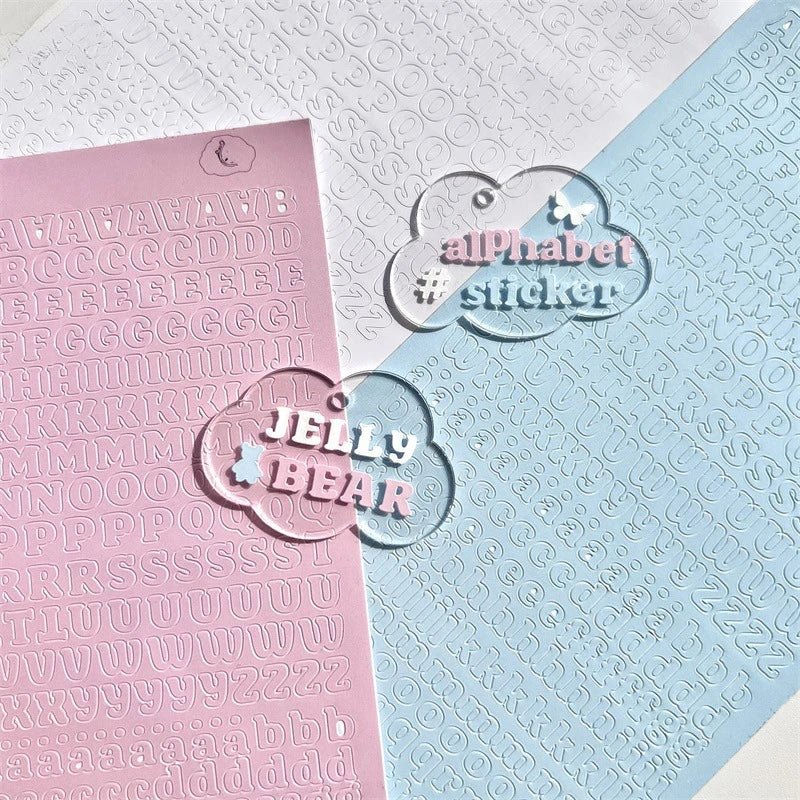 3pcs/set Korean Letter Scrapbook Sticker Set | DIY Decor for Kpop Photocard and Journaling - Daebak