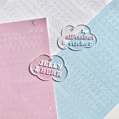 3pcs/set Korean Letter Scrapbook Sticker Set | DIY Decor for Kpop Photocard and Journaling - Daebak