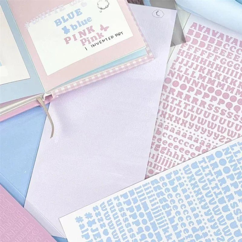 3pcs/set Korean Letter Scrapbook Sticker Set | DIY Decor for Kpop Photocard and Journaling - Daebak