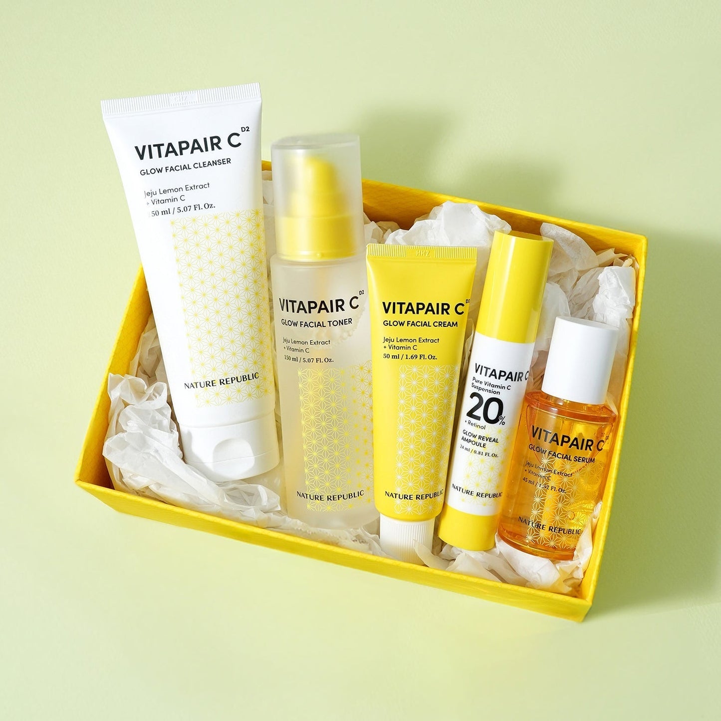 5-Step: Vitapair C Brightening Glow Skincare Value Set - Daebak