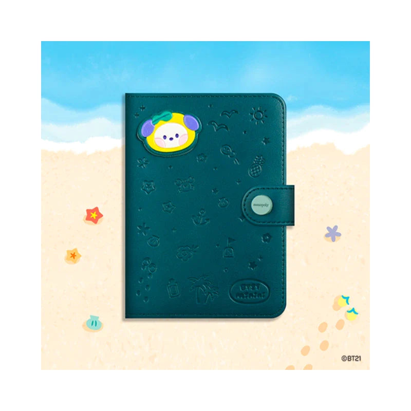 BT21 [minini] Leather Patch Passport Cover (Vacation) - CHIMMY
