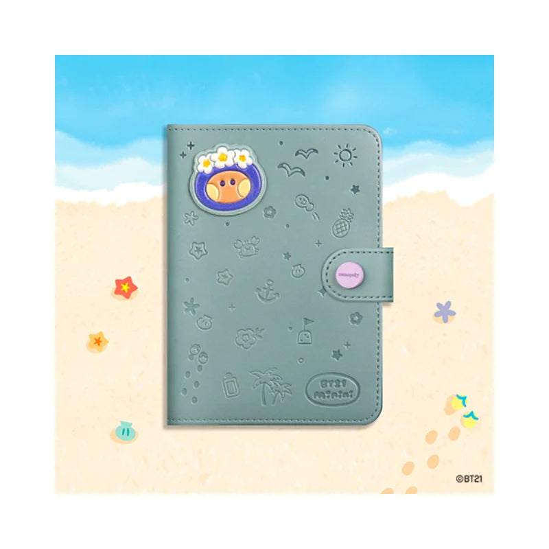 BT21 [minini] Leather Patch Passport Cover (Vacation) - SHOOKY