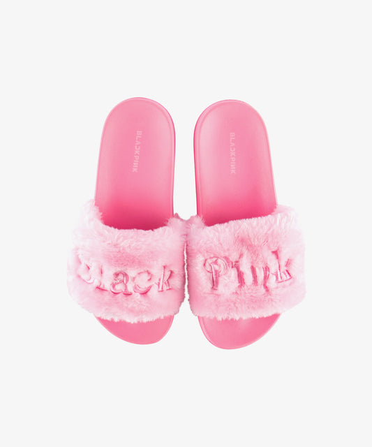 BLACKPINK [IN YOUR AREA] Slide Fur Slippers