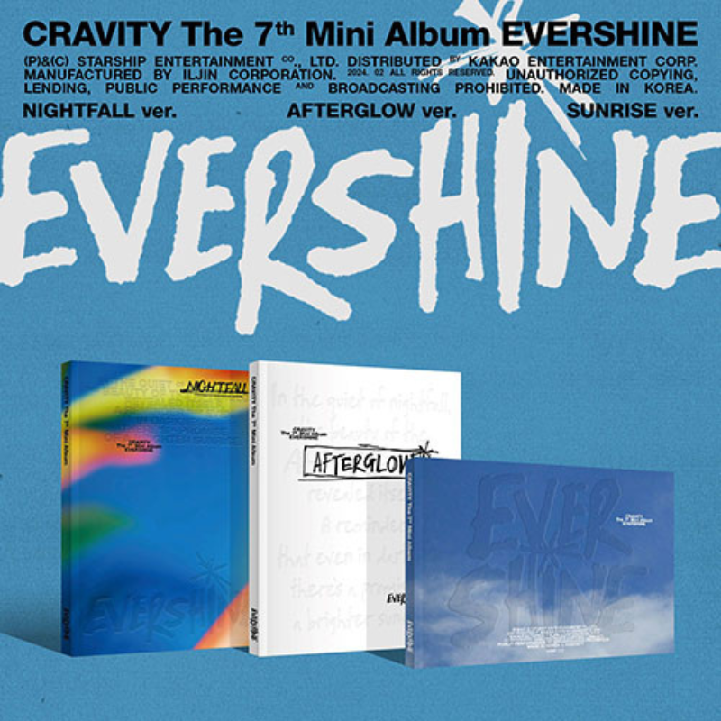 CRAVITY - EVERSHINE (7th Mini Album) - SET