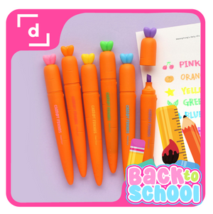 Carrot Friends Slim Highlighter Pen (6-Color Set) Cover