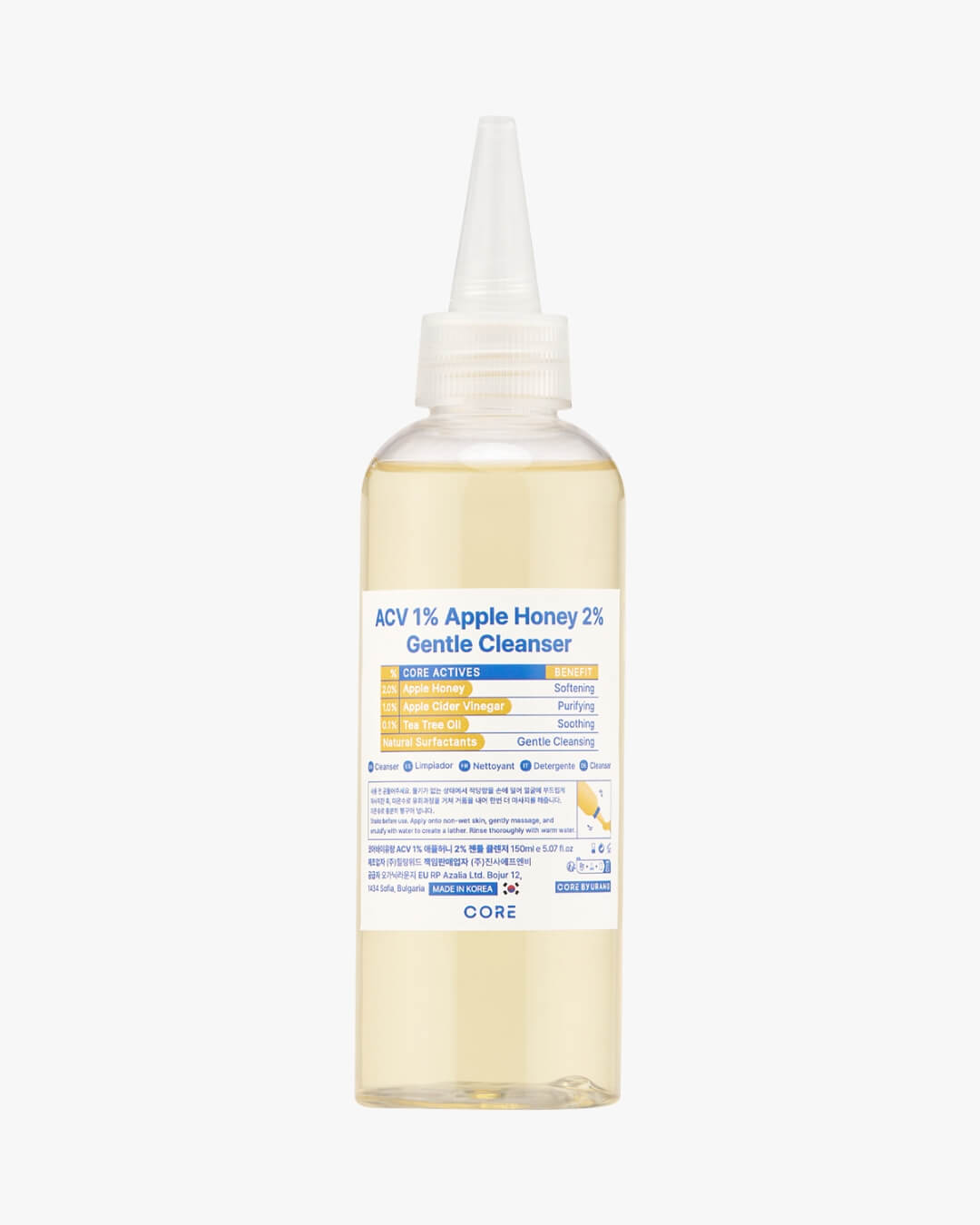 Core by Urang ACV 1% Apple Honey 2% Gentle Cleanser