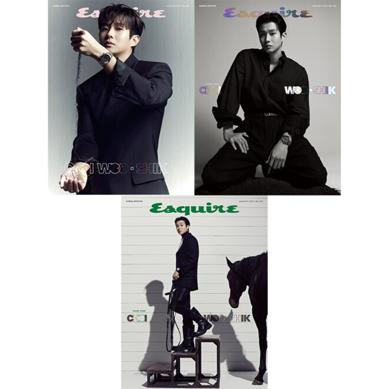 Esquire January 2024 Issue (Cover: Choi Woo-shik) Random Cover
