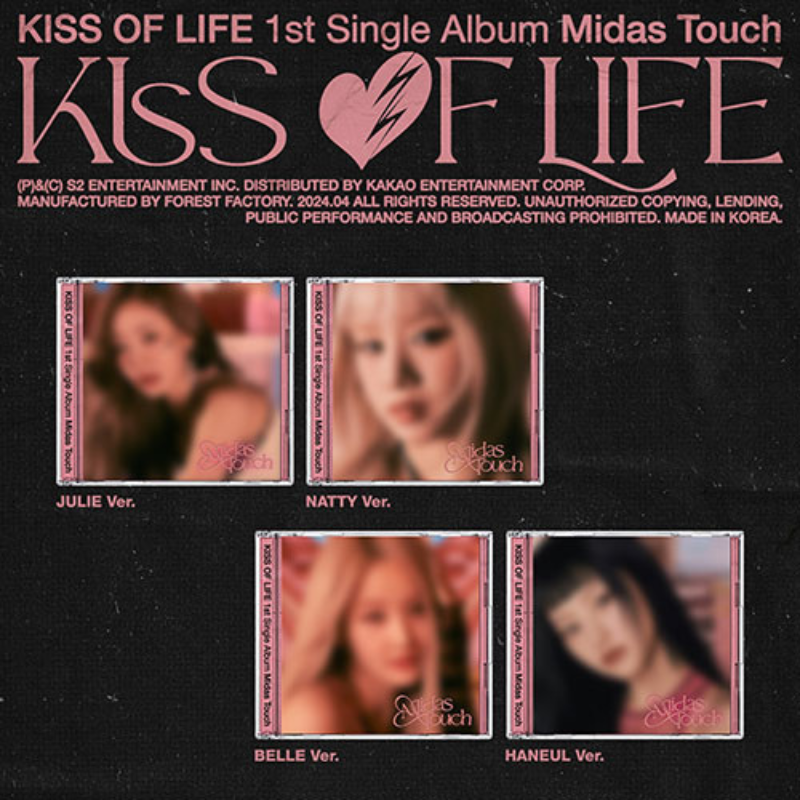 KISS OF LIFE - Midas Touch (1st Single Album) Albums