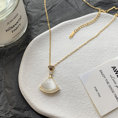 Nail Female Titanium Steel Rose Gold Necklaces