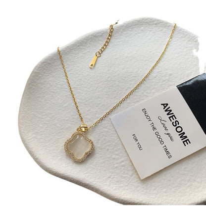 Nail Female Titanium Steel Rose Gold Necklaces