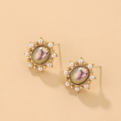 Korean Heart Drop Earrings For Women Girl Romantic Valentine's Day Gift Fashion Jewelry Trend Hanging Pearl Cute Bowknot Earring