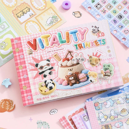 Mr. Paper Duplex Sticker Book 30 Sheets | Korean Cute Style Creative Handbook Material