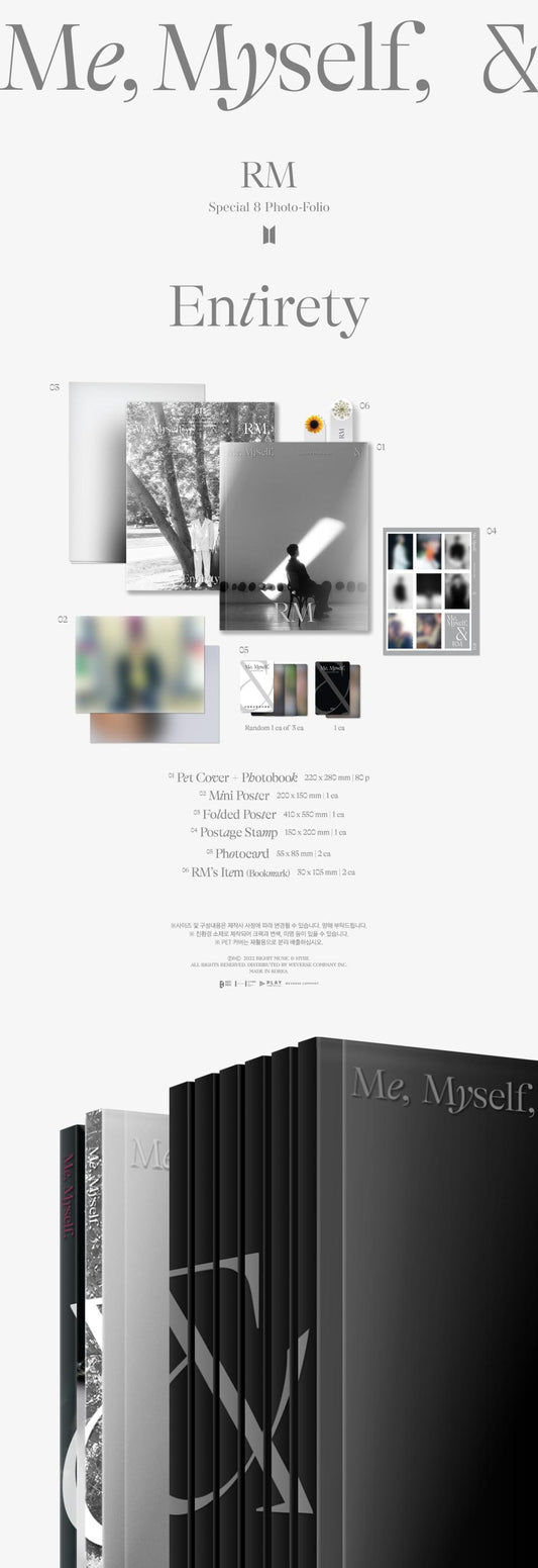 [Pre-Order] Special 8 Photo-Folio Me, Myself, and RM (Entirety)