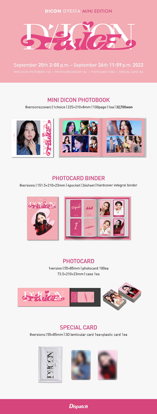 [Pre-Order] TWICE [D'Festa] Mini Edition DICON