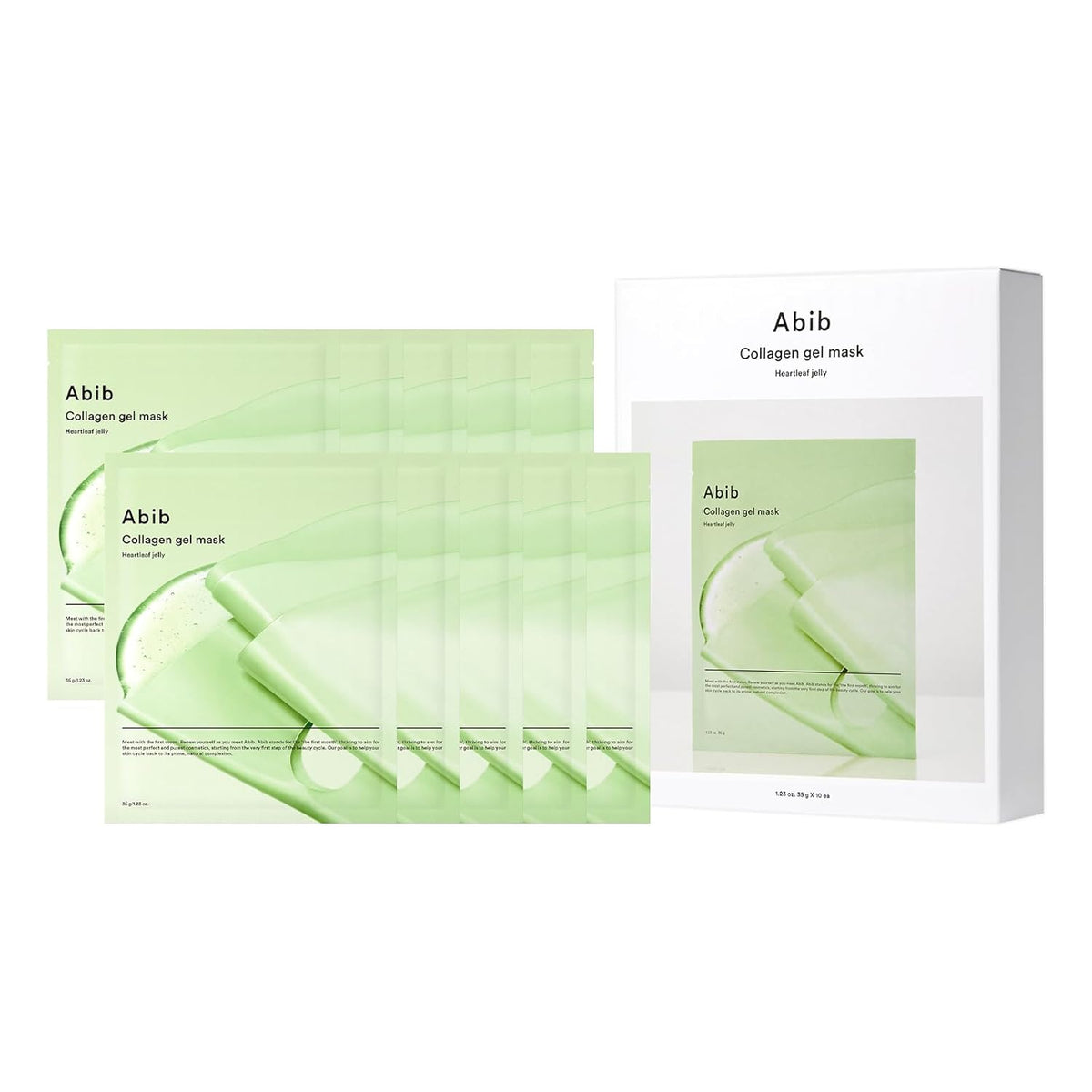 Abib Collagen Gel Mask 35g X 10ea Heartleaf Jelly - Daebak
