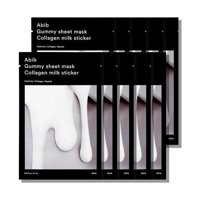 Abib Gummy Sheet Mask Collagen Milk Sticker 27ml X 10ea - Daebak