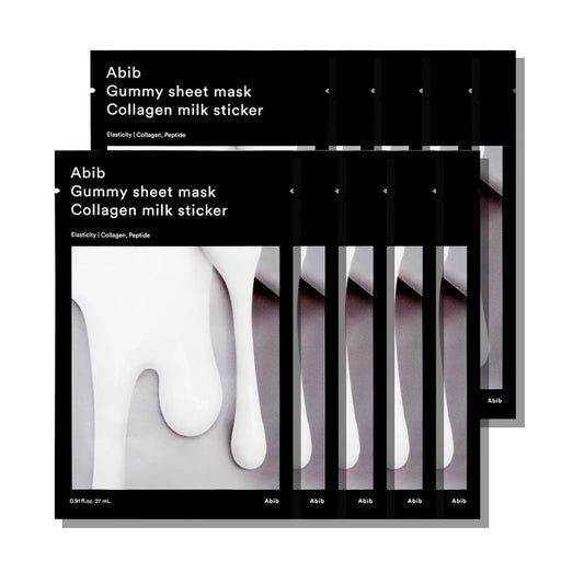 Abib Gummy Sheet Mask Collagen Milk Sticker 27ml X 10ea - Daebak