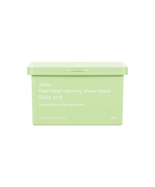 Abib Heartleaf Calming Sheet Mask Daily Pick 350ml/30ea - Daebak