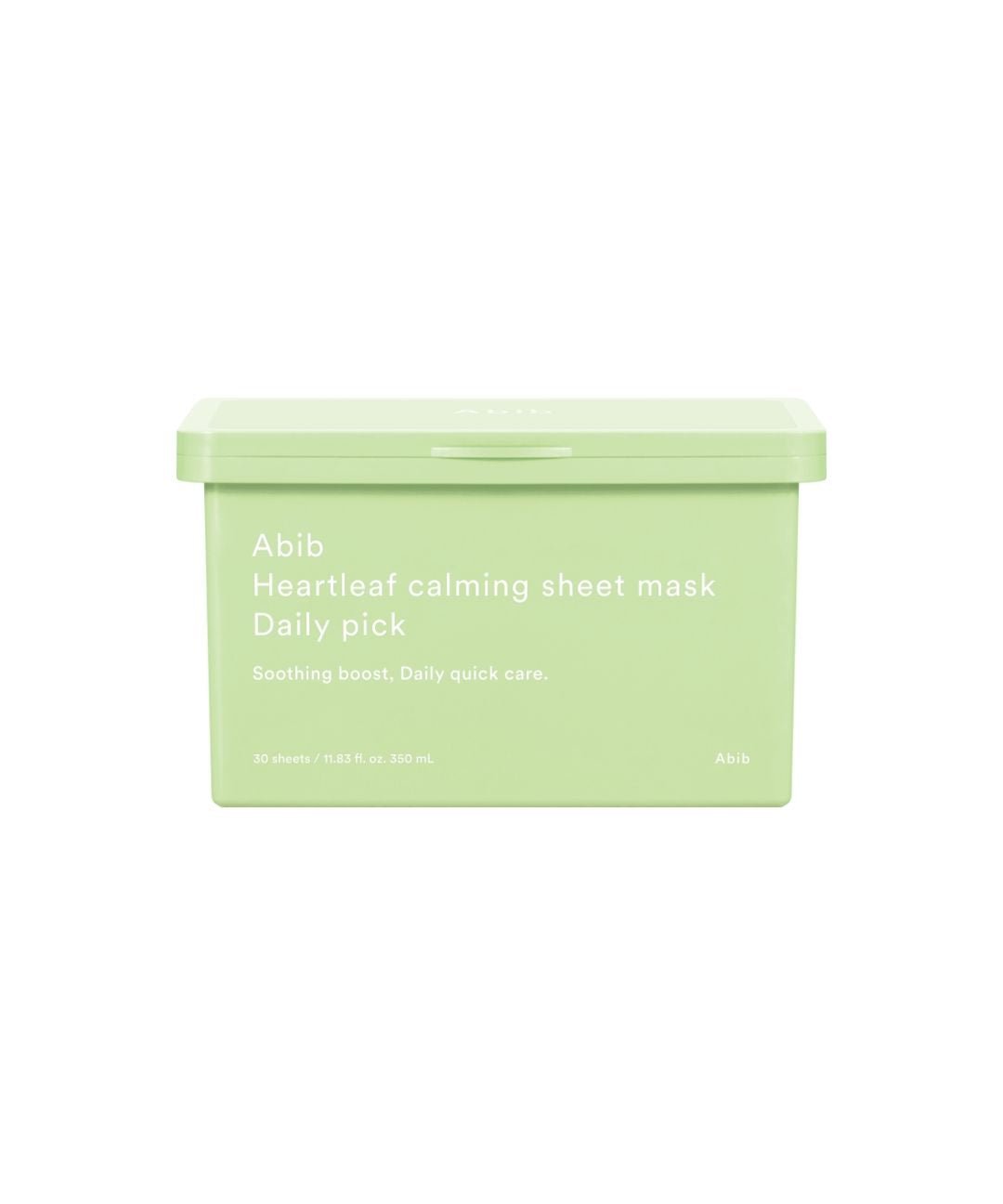Abib Heartleaf Calming Sheet Mask Daily Pick 350ml/30ea - Daebak