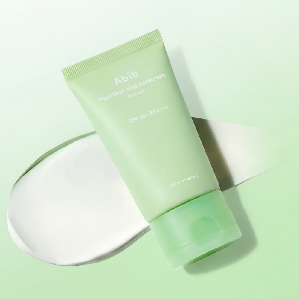 Abib Heartleaf Mild Sunscreen Relief Tube SPF50+ PA++++ 50ml - Daebak