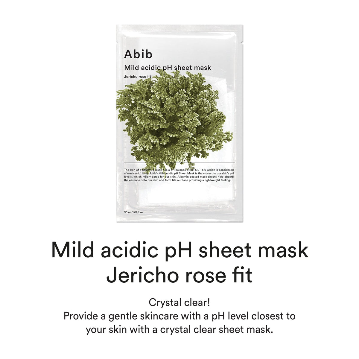 Abib Mild Acidic pH Sheet Mask Jericho Rose Fit 30ml X 10ea - Daebak