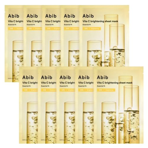 Abib Vita C Brightening Sheet Mask Essential Fit 27ml X 10ea - Daebak