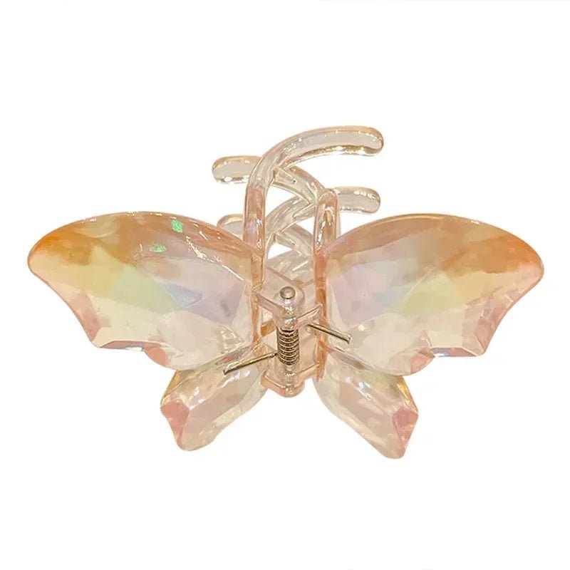 Acrylic Butterfly Hair Claw Crystal Simple Transparent Hair Clip Claw Clamp Korean Fashion Headwear Girls Women Hair Accessories - Daebak