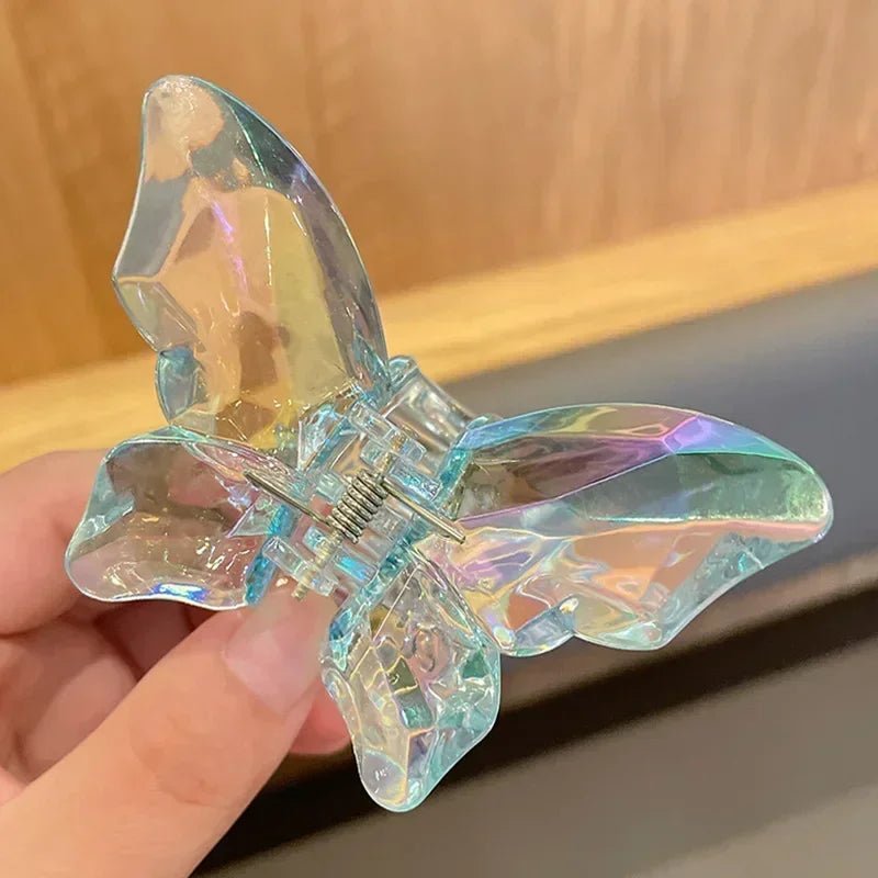 Acrylic Butterfly Hair Claw Crystal Simple Transparent Hair Clip Claw Clamp Korean Fashion Headwear Girls Women Hair Accessories - Daebak