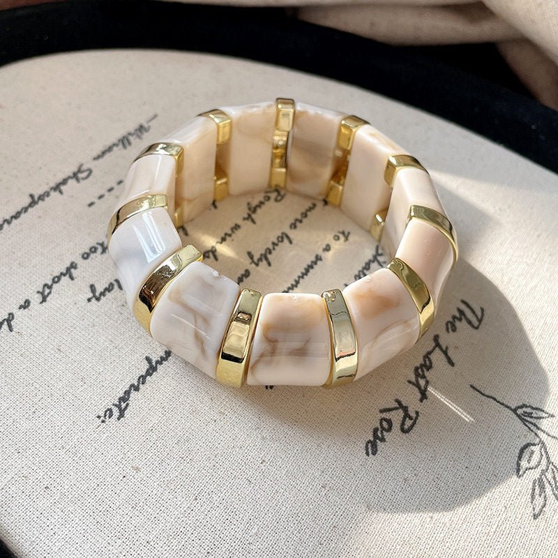 Acrylic Glossy Blooming Korean Style Simple Light Luxury Bracelet - Daebak