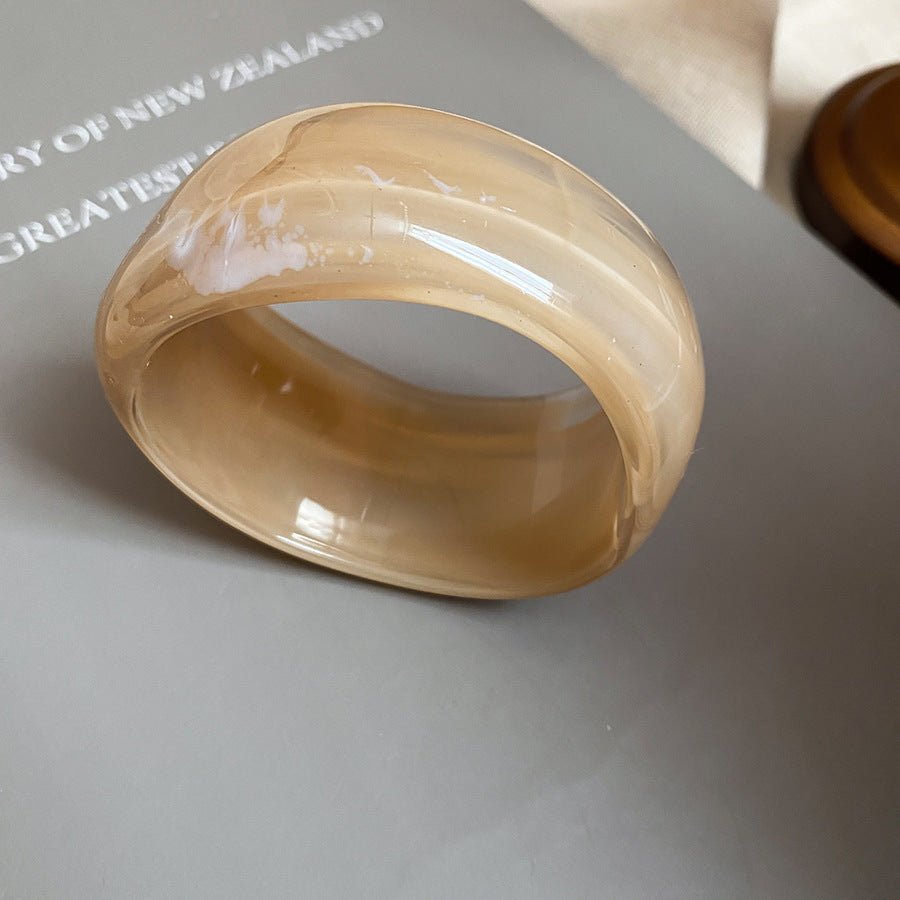 Acrylic Glossy Blooming Korean Style Simple Light Luxury Bracelet - Daebak