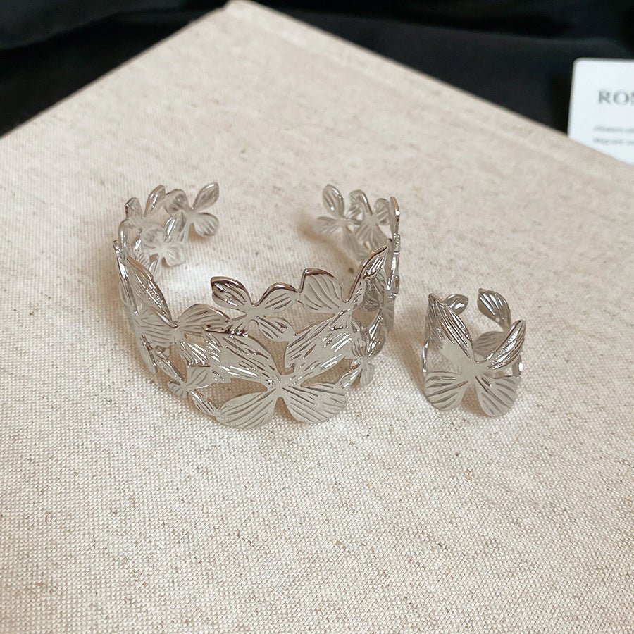 Acrylic Glossy Blooming Korean Style Simple Light Luxury Bracelet - Daebak
