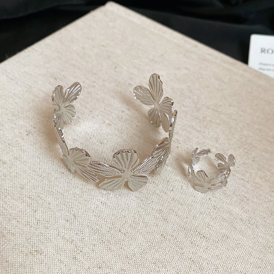 Acrylic Glossy Blooming Korean Style Simple Light Luxury Bracelet - Daebak