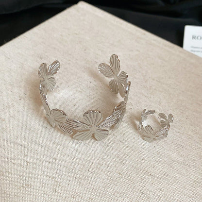 Acrylic Glossy Blooming Korean Style Simple Light Luxury Bracelet - Daebak