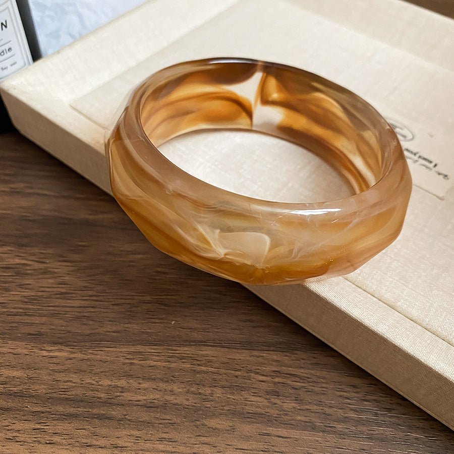Acrylic Glossy Blooming Korean Style Simple Light Luxury Bracelet - Daebak