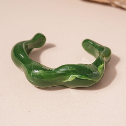 Acrylic Glossy Blooming Korean Style Simple Light Luxury Bracelet - Daebak
