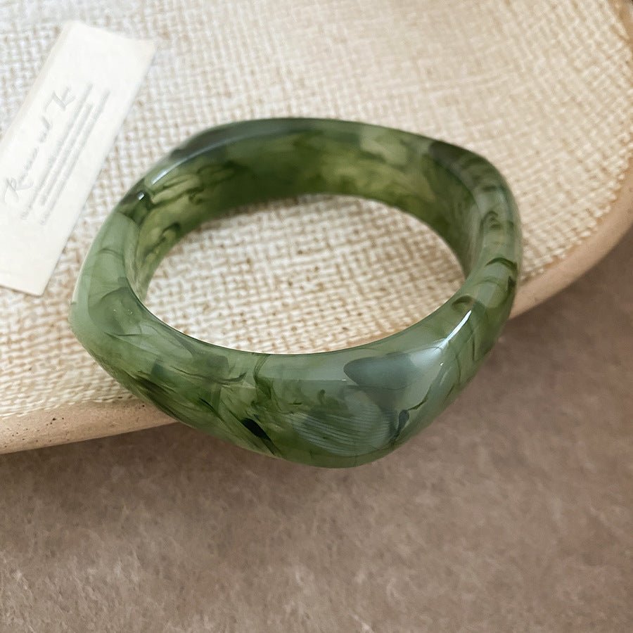 Acrylic Glossy Blooming Korean Style Simple Light Luxury Bracelet - Daebak