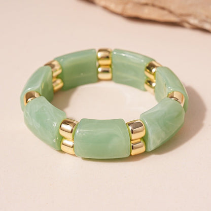 Acrylic Glossy Blooming Korean Style Simple Light Luxury Bracelet - Daebak