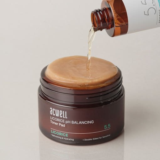 acwell Licorice pH Balancing Toner Pad 70ea/160ml - Daebak