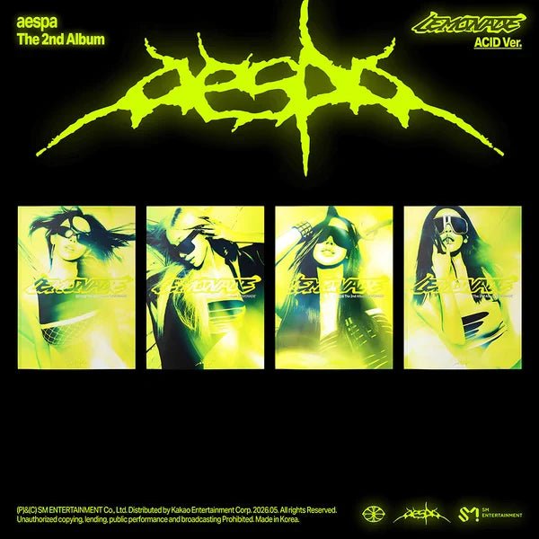 aespa - 2nd Full Album [LEMONADE] (ACID Ver.) with POB - Daebak