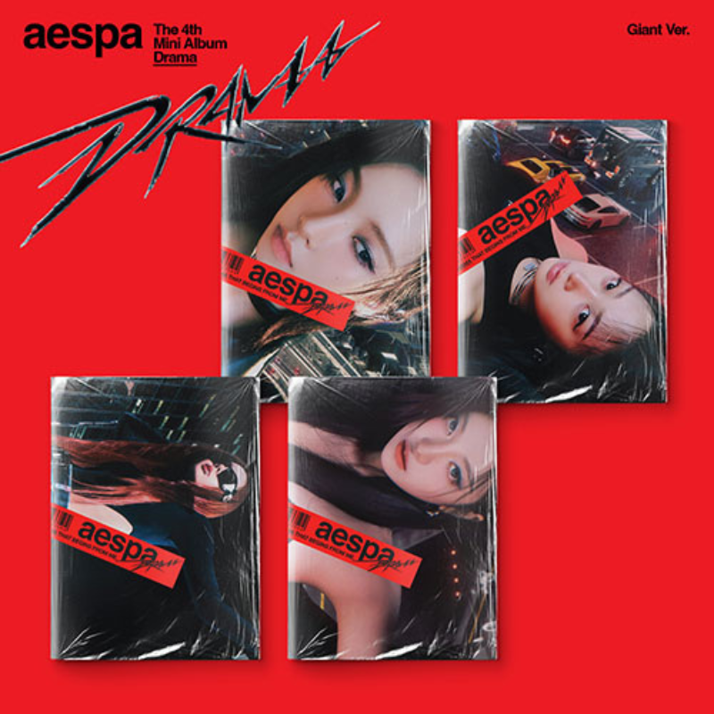 aespa - Drama (4th Mini Album) Giant Ver. 4-SET