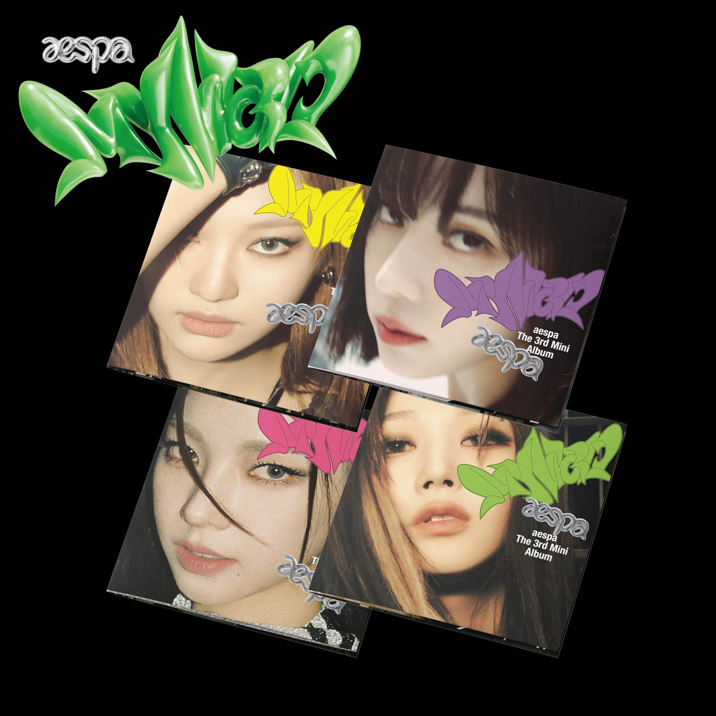 aespa - MY WORLD (3rd Mini Album) Poster Ver. 4-SET