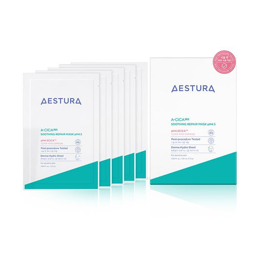 AESTURA A-CICA 365 Soothing Repair Mask pH4.5 25ml X 5ea - Daebak