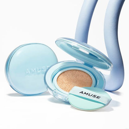 AMUSE AIRY PORE CUSHION SPF 50+ PA++++ SET 15g + 15g(Refill) (5 Colors) - Daebak