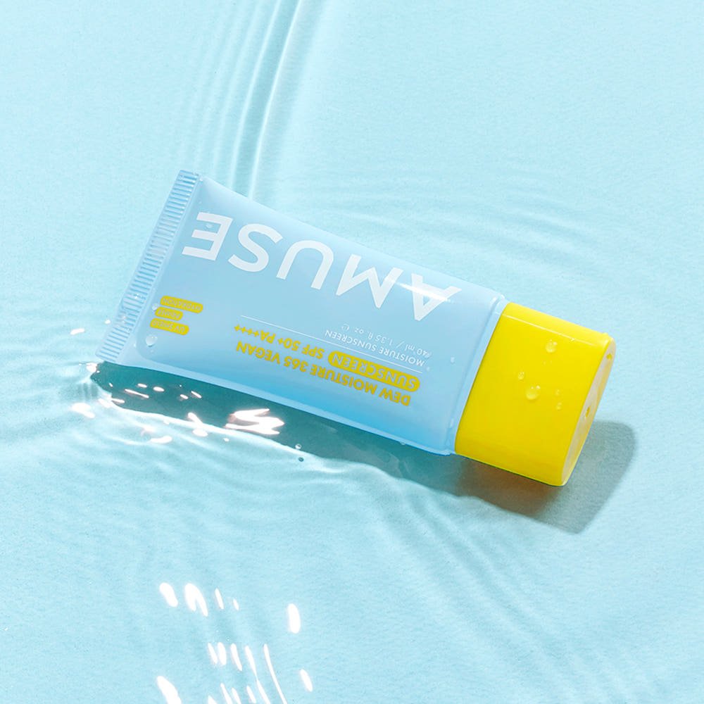 AMUSE Dew Moisture 365 Vegan Sunscreen SPF50+ PA++++ 40ml - Daebak