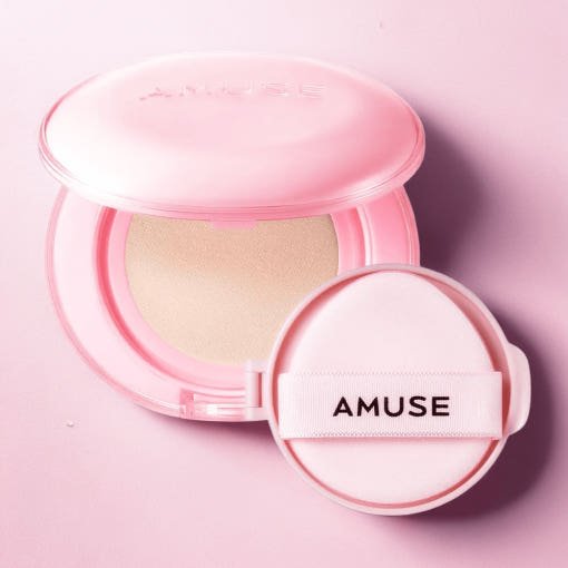 AMUSE Dew Power Vegan Cushion SPF 50+ PA++++ SET 15g + 15g(Refill) (4 Colors) - Daebak