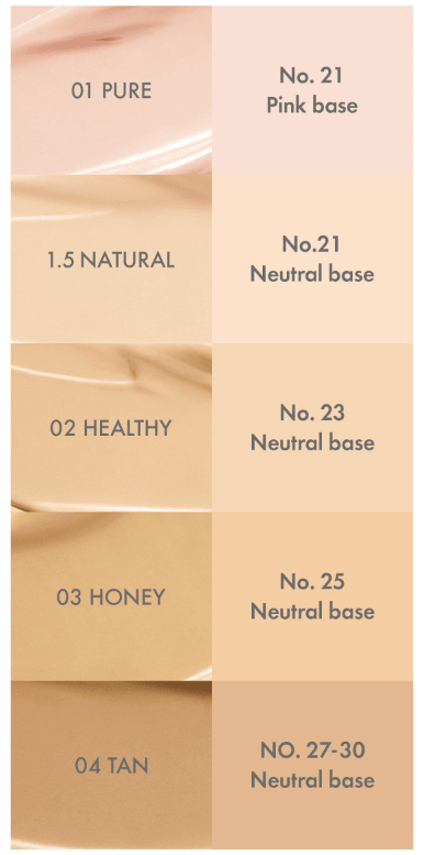 AMUSE Dew Power Vegan Cushion SPF 50+ PA++++ SET 15g + 15g(Refill) (4 Colors) - Daebak