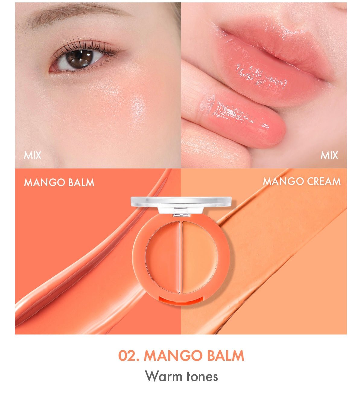 AMUSE Lip & Cheek Healthy Balm 3g (5 Colors) - Daebak