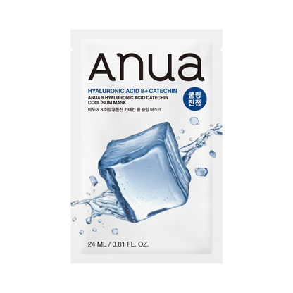 Anua 8 Masque en Feuille Mince et Frais de Catéchine à l'Acide Hyaluronique 24ml X 10 unités