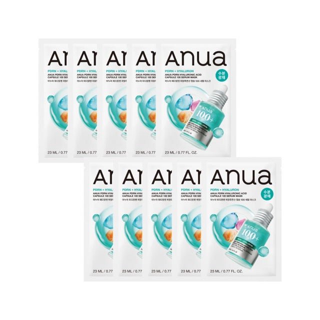 Anua PDRN Hyaluronic Acid Capsule 100 Serum Mask Sheet 23ml*10ea - Daebak